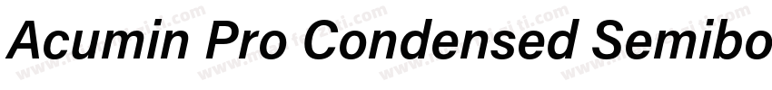 Acumin Pro Condensed Semibold字体转换
